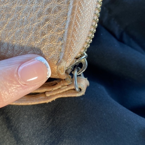 SALE! Adrienne Vittadini Gold Wristlet - Picture 5 of 7